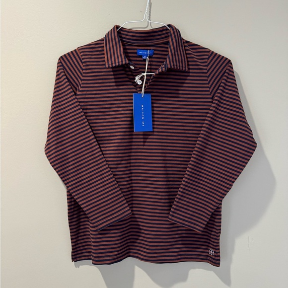 MAISON ME Boy's Cotton Striped Polo - Picture 2 of 9